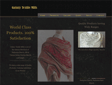 Tablet Screenshot of galaxytextilemills.com